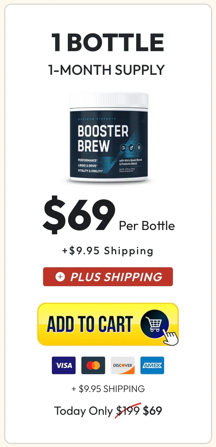 Booster Brew one bottle