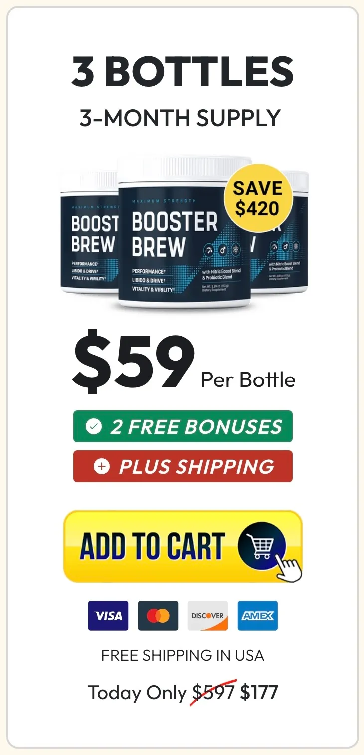 Booster Brew three bottles order